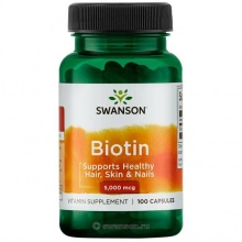 Биотин Swanson Biotin 100 капсул