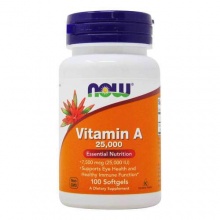Витамины NOW Vitamin A  25000 UI 100 капсул
