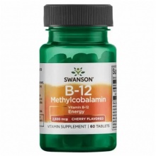 Витамины Swanson Vitamin B-12 Methylcobalamin 2500 мкг 60 таблеток